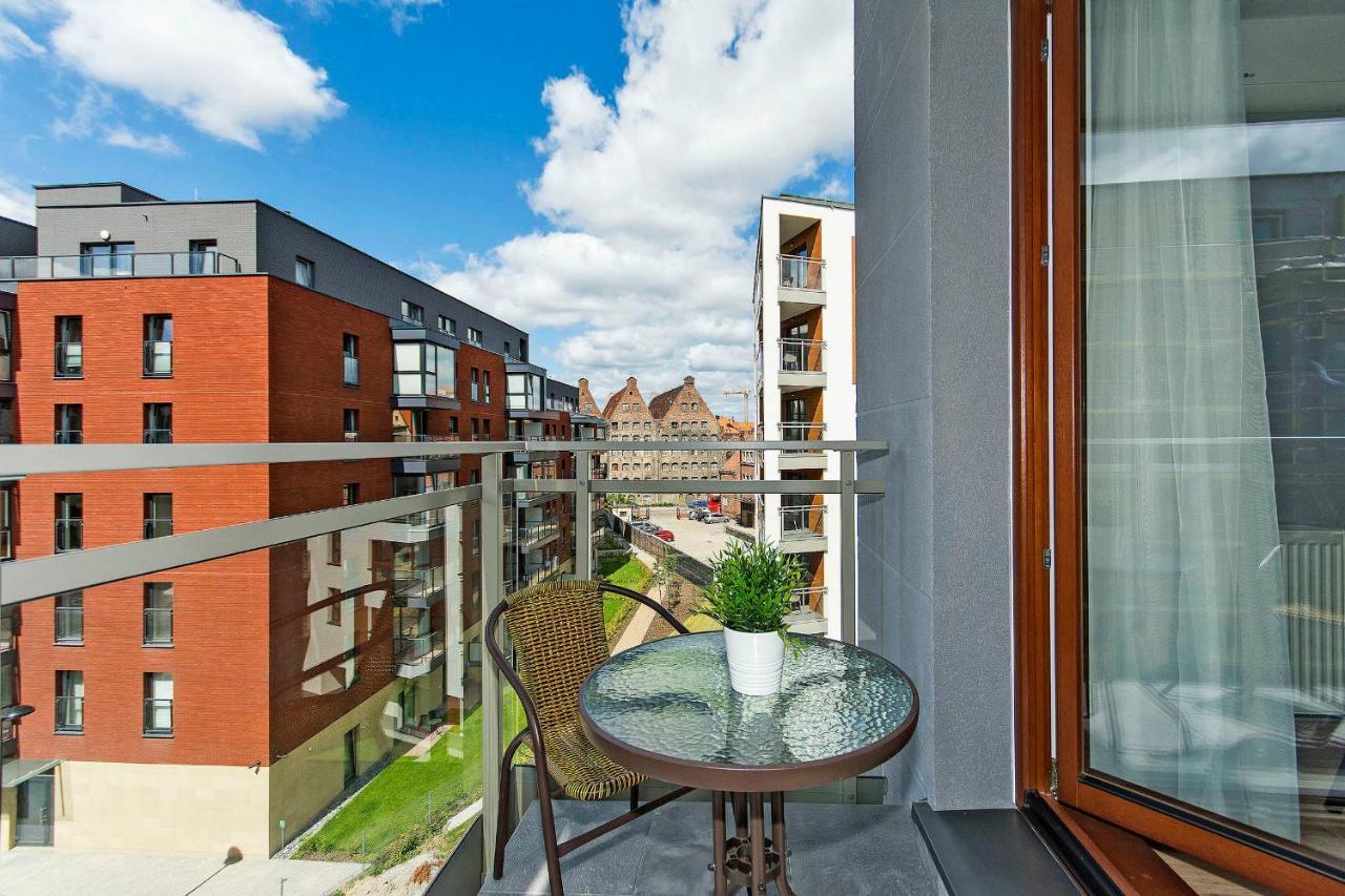 Stylish Apartment Oldtown Riverview Balcony Gdansk Luaran gambar