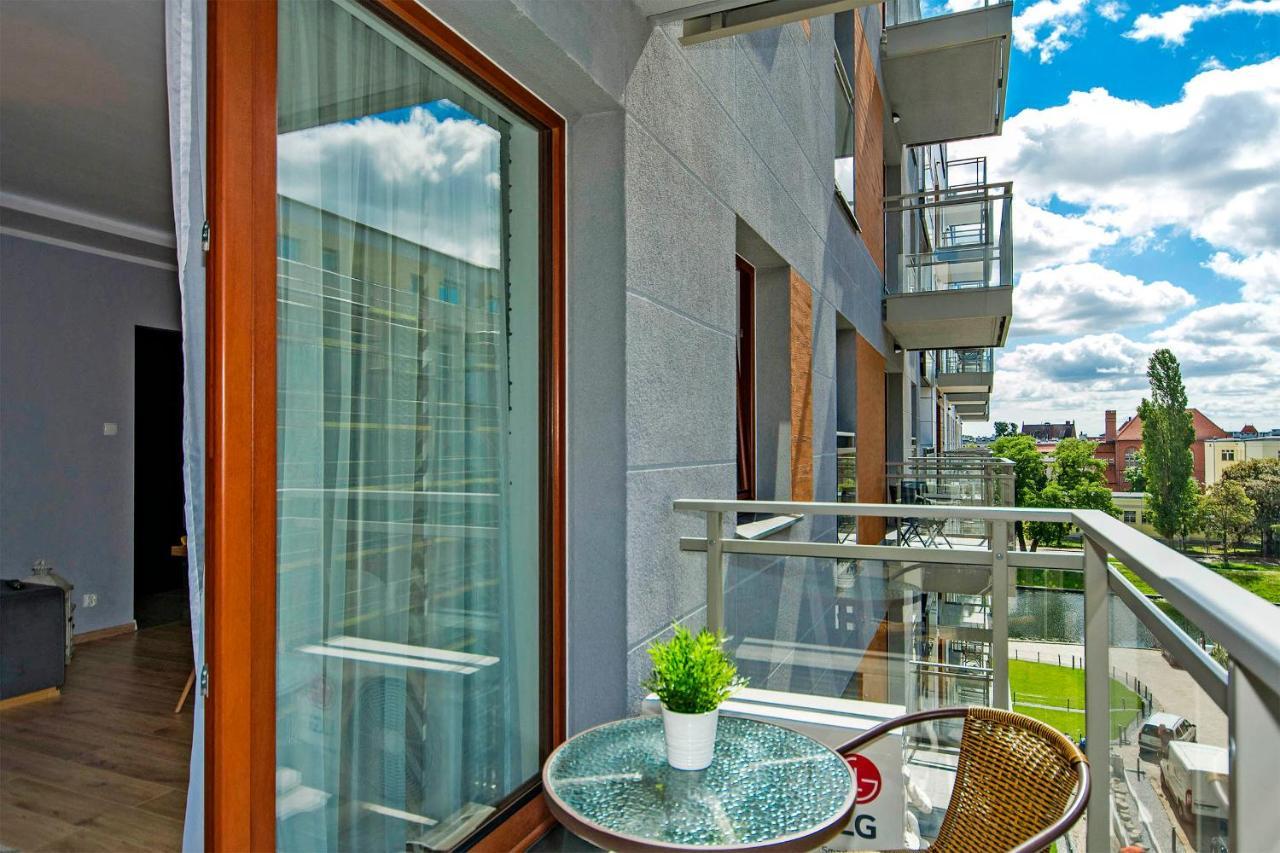 Stylish Apartment Oldtown Riverview Balcony Gdansk Luaran gambar