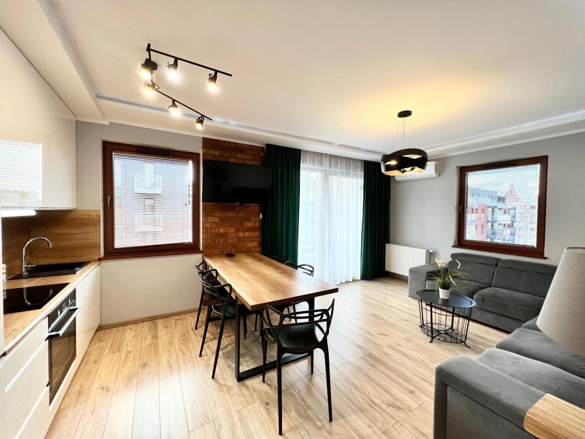 Stylish Apartment Oldtown Riverview Balcony Gdansk Luaran gambar
